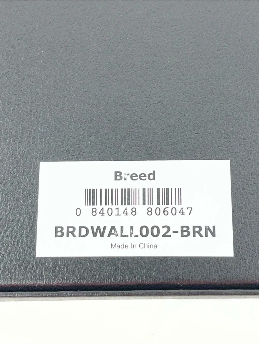 Breed Embossed Leather Wallet in Burgundy Brown